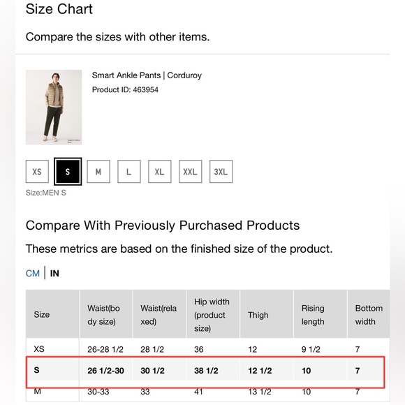 Uniqlo Smart Ankle Pant. Corduroy. Navy (Black) - Picture 6 of 6